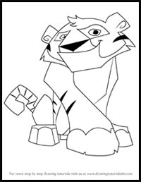 How to Draw Tiger from Animal Jam