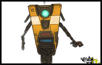 How to Draw Claptrap from Borderlands The Pre-Sequel