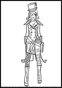 How to Draw Mad Moxxi from Borderlands