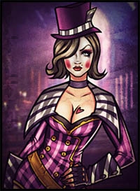 How to Draw Mad Moxxi from Borderlands 2