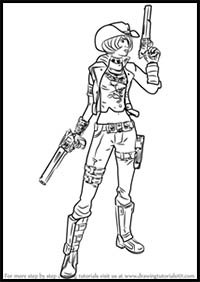 How to Draw Nisha from Borderlands