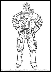 How to Draw Wilhelm from Borderlands