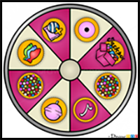 How to Draw Booster Wheel, Candy Crush