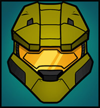 How to Draw Master Chief Easy, Halo