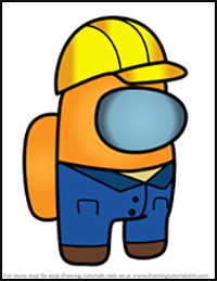 How to Draw Hard Hat from Among Us