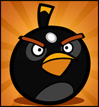 How to Draw the Bomb Bird, Angry Birds