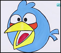 Angry Bird Drawing | Learn How to Draw Angry Bird in Easy Steps