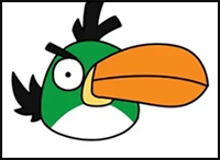 How to Draw Angry Birds (Green)