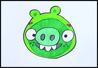 How to Draw Bad Piggies from Angry Birds
