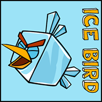 How to Draw Ice Bird from Angry Birds Space with Easy Step by Step Drawing Tutorial