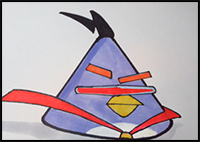 How to Draw Angry Birds Lazer Bird