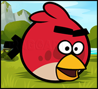 How to Draw Red Angry Bird