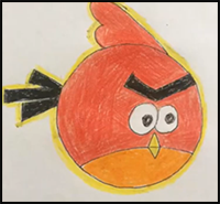 How to Draw Angry Bird