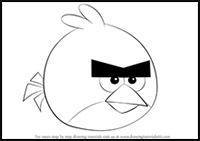 How to Draw Red from Angry Birds