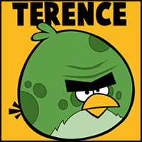 How to Draw Terence from Angry Birds Space with Easy Step by Step Drawing Tutorial