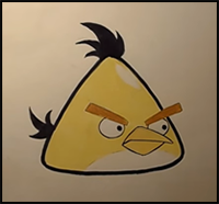 How to Draw Chuck from Angry Birds
