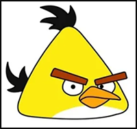 How to Draw Angry Birds (Yellow)