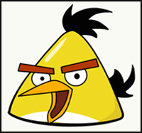 How to Draw the Yellow Angry Bird