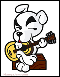 How to Draw K.K. Slider from Animal Crossing