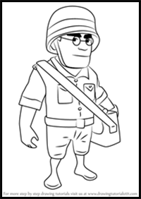 How to Draw Medic from Boom Beach