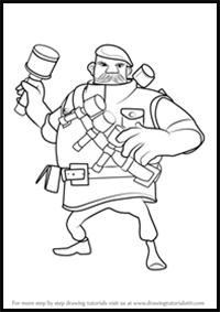 How to Draw Grenadier from Boom Beach