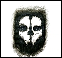 How to Draw the Call of Duty Ghosts Logo
