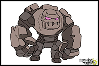 How to Draw Clash of Clans Golem