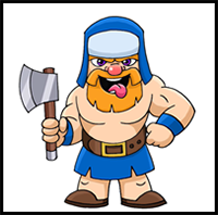 How to Draw Clash Royale | Lumberjack