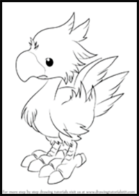How to Draw Chocobo from Final Fantasy