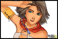 How to Draw Yuna from Final Fantasy