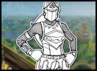 How to Draw the RED KNIGHT (Fortnite: Battle Royale) Drawing Tutorial
