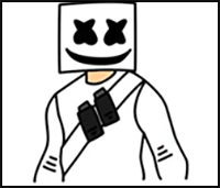 How to Draw Fortnite Characters - Marshmello