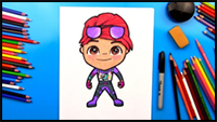 How To Draw Brite Bomber From Fortnite