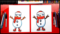 How To Draw A Sneaky Snowman From Fortnite