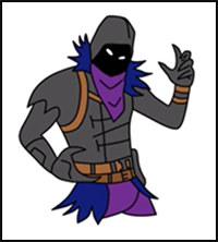 How to Draw Fortnite Characters - Raven