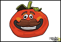 How to Draw Fortnite Tomato Head