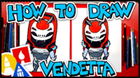 How to Draw Vendetta from Fortnite