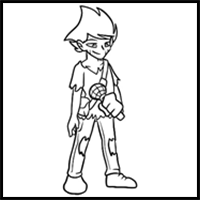 How to draw Bosip from FNF