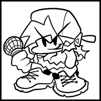 How to draw week 5 Boyfriend