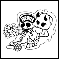 How to draw Bf and Gf – Week 7 Game Over