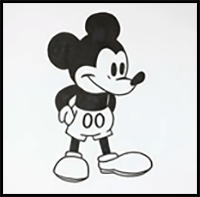 How to Draw Mickey Mouse FNF