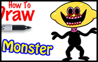 How to Draw the Monster from FNF