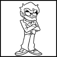 How to draw Eduardo from FNF ONLINE VS.