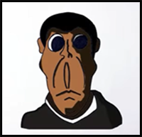 How to Draw FNF MOD Character - Obunga Easy Step by Step