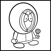 How to draw Kenny (FNF vs Kenny)