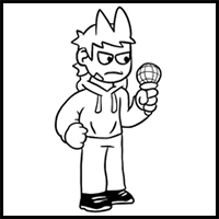 How to draw Tord from FNF