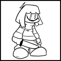 How to draw Chara from Friday Night Dustin’