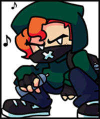 How to Draw Soft Pico - Friday Night Funkin Mod | FNF | Easy Step by Step Drawing Tutorial