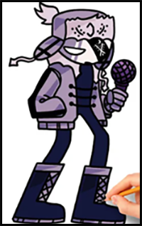 How to Draw Ruv - Friday Night Funkin Mod | FNF | Easy Step By Step Drawing Tutorial