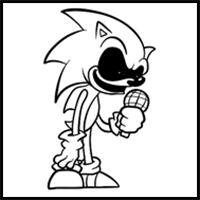 How to draw Sonic.Exe – FNF